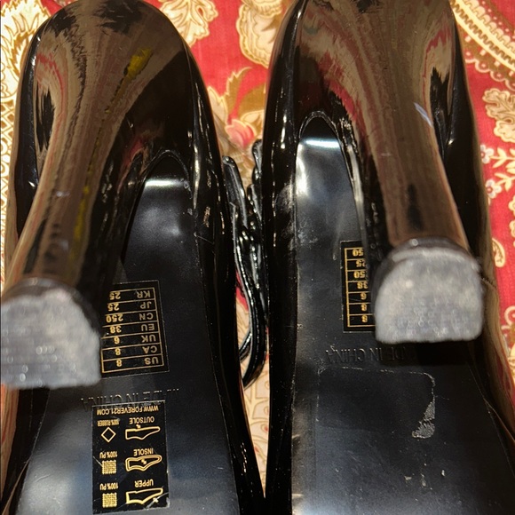 Forever 21 Glossy Black Platform Heels - Picture 4 of 10